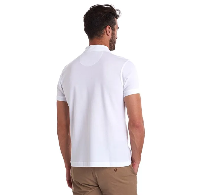 Men Polo Shirts Barbour Sports Polo Shirt Grey Marl