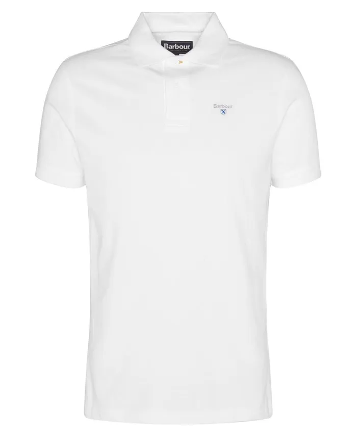 Men Polo Shirts Barbour Sports Polo Shirt Grey Marl