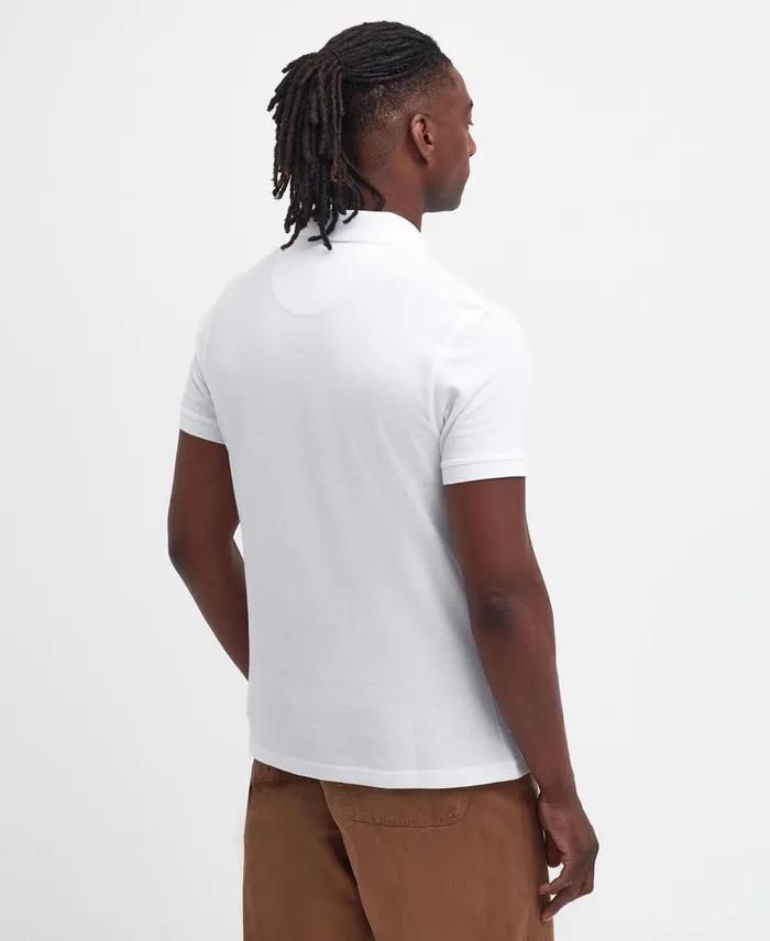 Men Polo Shirts Barbour Sports Polo Shirt Grey Marl
