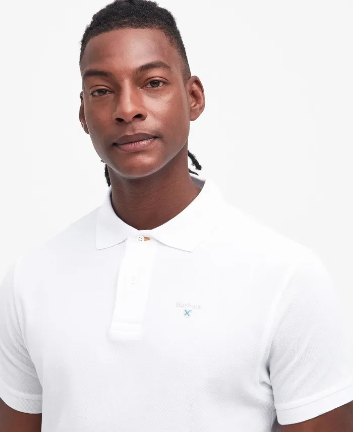 Men Polo Shirts Barbour Sports Polo Shirt Grey Marl