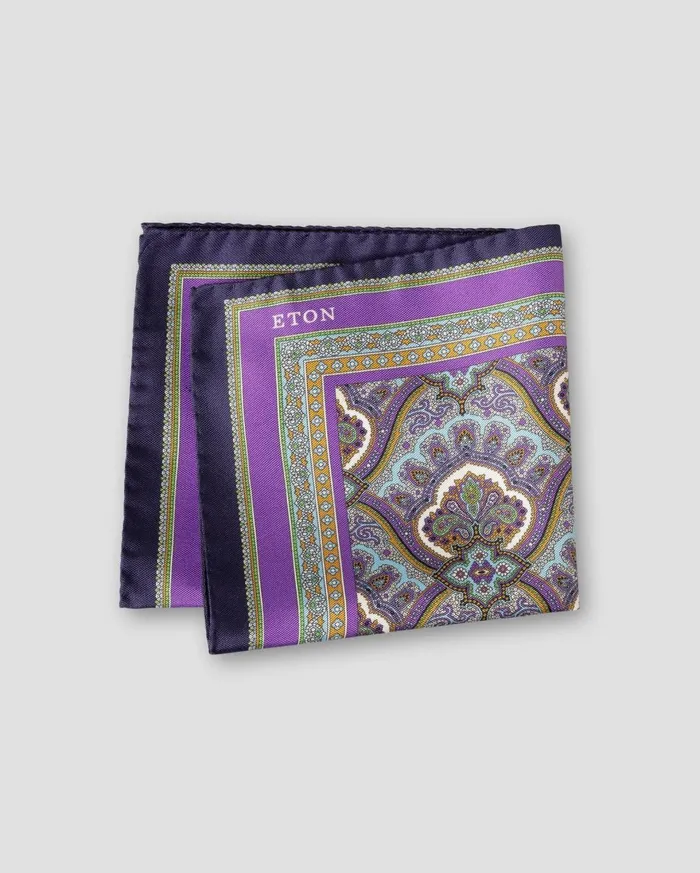 Men Purple Paisley Print Pocket Square Purple Eton Pocket Squares Men Purple Paisley Print Pocket Square Purple Eton Pocket Squares