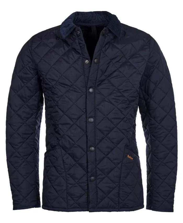 Men Quilted Jackets Barbour Heritage Liddesdale Quilted Jacket Black