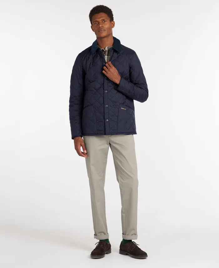 Men Quilted Jackets Barbour Heritage Liddesdale Quilted Jacket Black