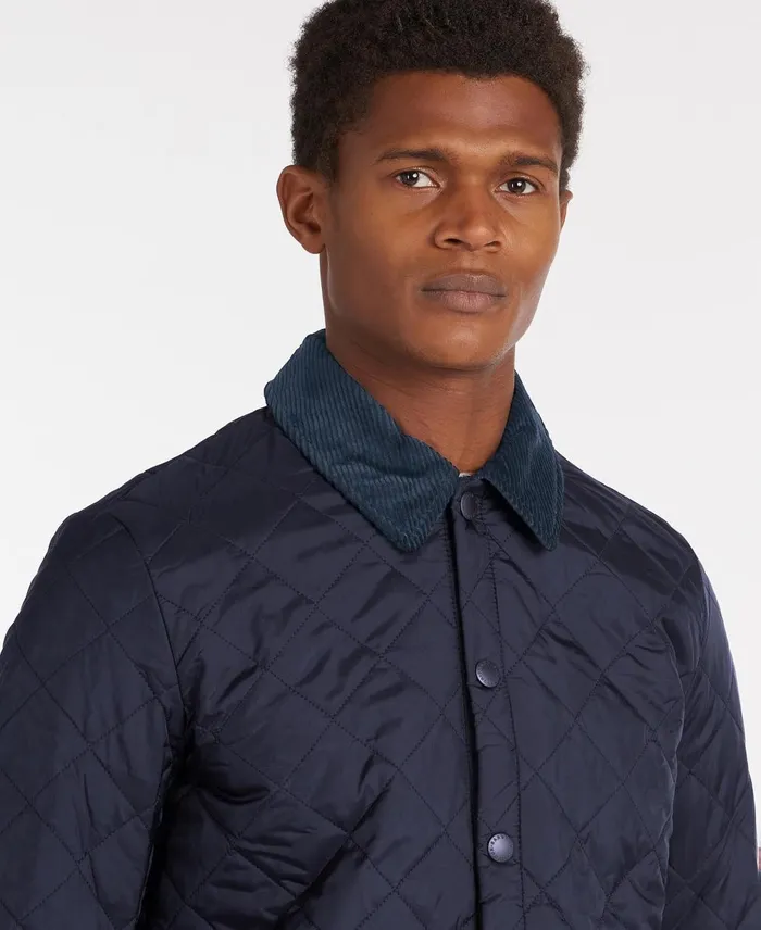 Men Quilted Jackets Barbour Heritage Liddesdale Quilted Jacket Black