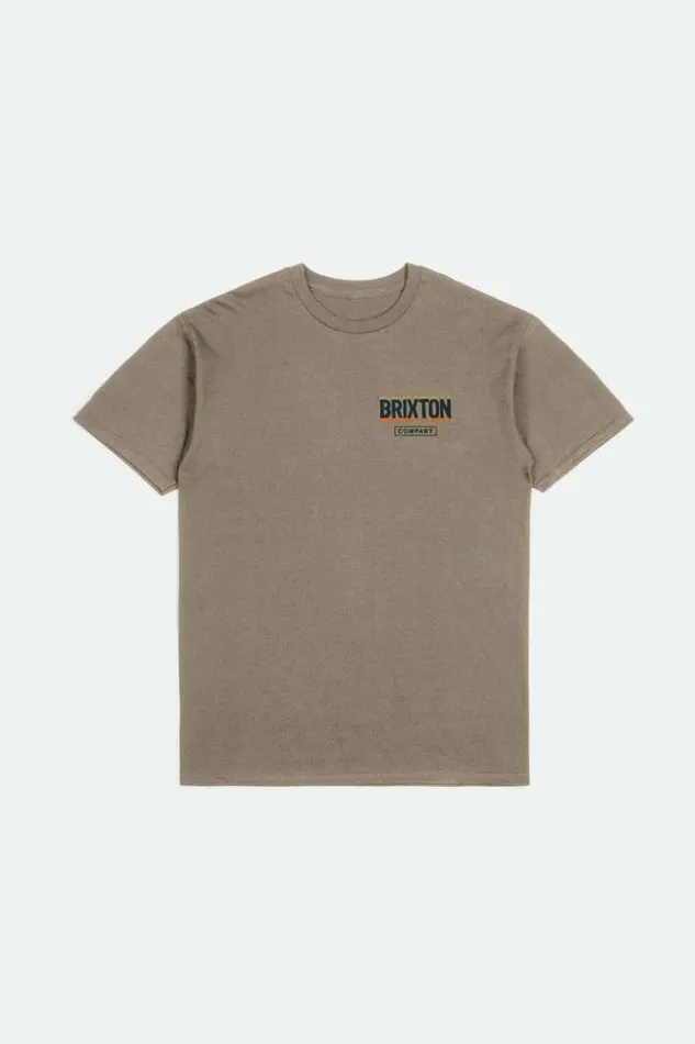 Men Raven SS Tailored TShirt Oatmeal Brixton TShirts