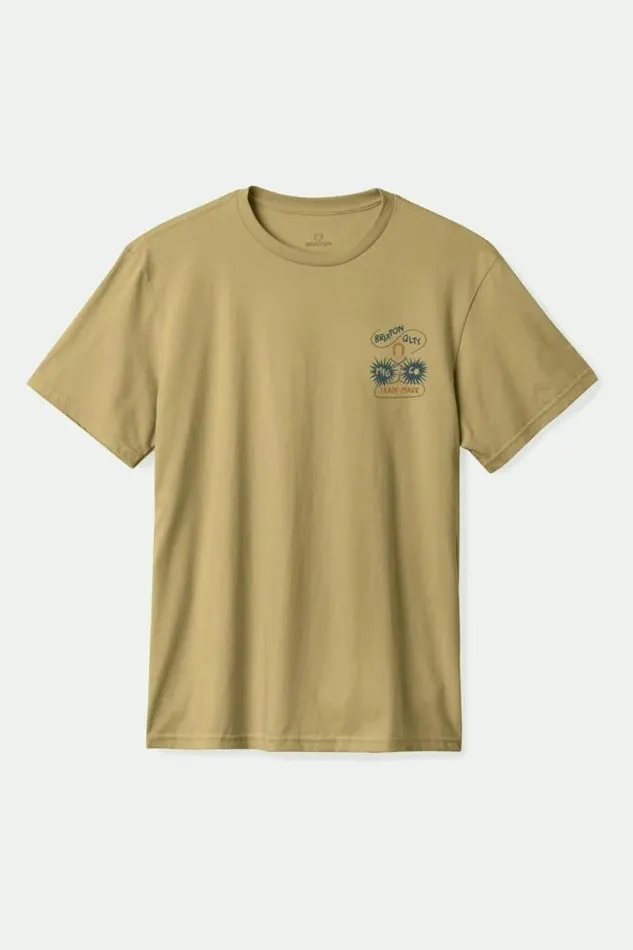 Men Remo SS Tailored TShirt Khaki Brixton TShirts