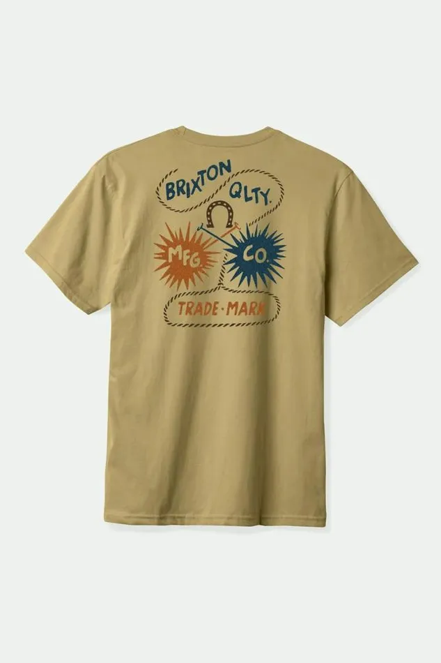 Men Remo SS Tailored TShirt Khaki Brixton TShirts
