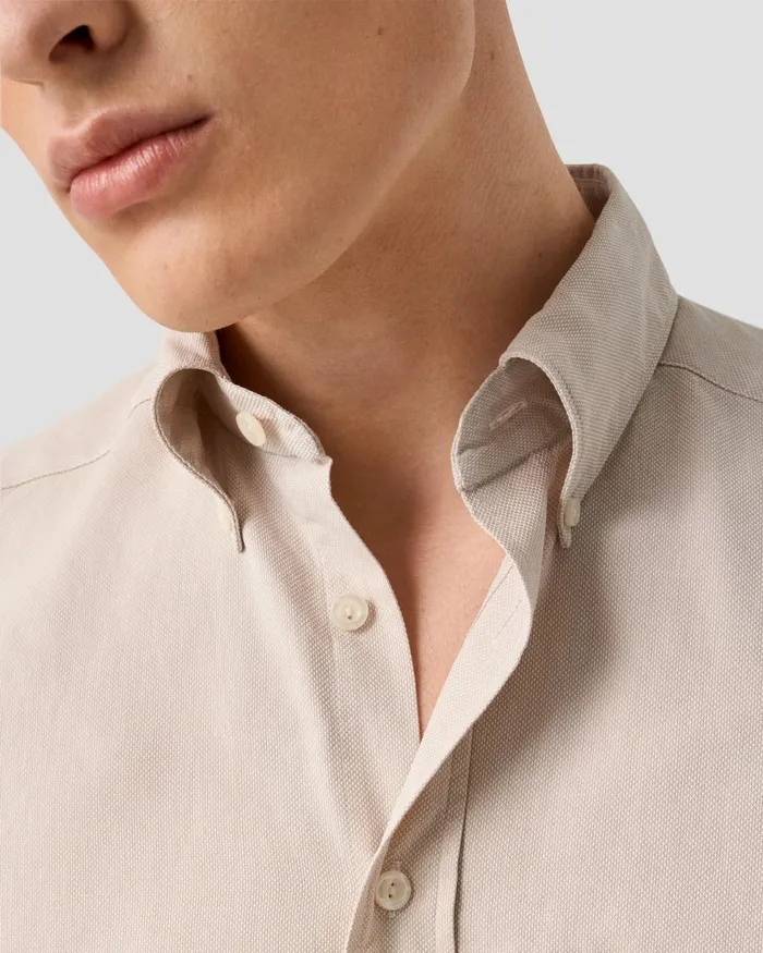Men Royal Oxford Shirt Brown Eton Casual Shirts Men Royal Oxford Shirt Brown Eton Casual Shirts