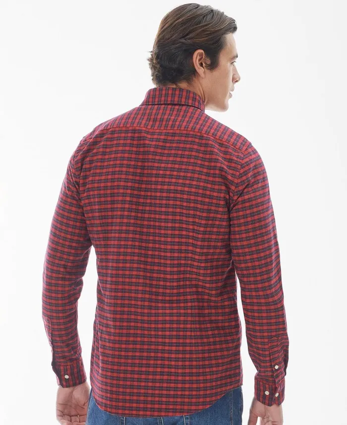 Men Shirts Barbour Emmerson Tailored Shirt Classic Red Men Shirts Barbour Emmerson Tailored Shirt Classic Red