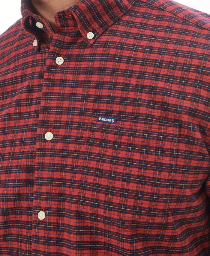 Men Shirts Barbour Emmerson Tailored Shirt Classic Red Men Shirts Barbour Emmerson Tailored Shirt Classic Red