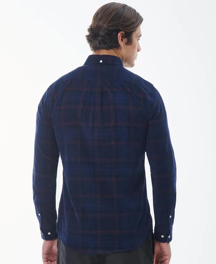 Men Shirts Barbour Southfield Tailored Shirt Grey Marl Men Shirts Barbour Southfield Tailored Shirt Grey Marl