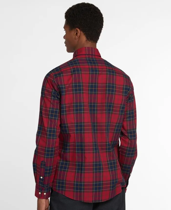 Men Shirts Barbour Wetheram Tailored Shirt Winter Red