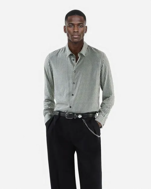 Men Shirts The Kooples Floral Print Shirt Black White