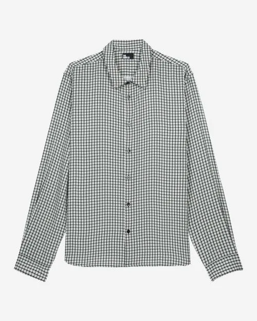 Men Shirts The Kooples Floral Print Shirt Black White