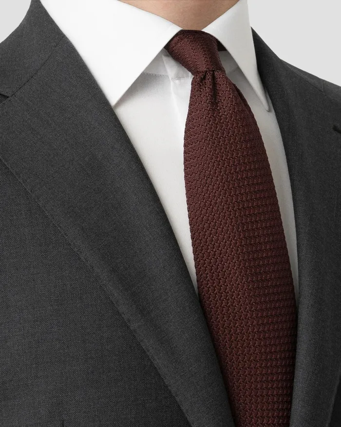 Men Solid Grenadine Tie Red Eton Ties Men Solid Grenadine Tie Red Eton Ties