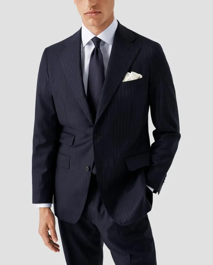 Men Solid Signature Twill Shirt White Eton Dress Shirts