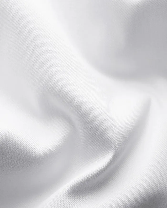 Men Solid Signature Twill Shirt White Eton Dress Shirts