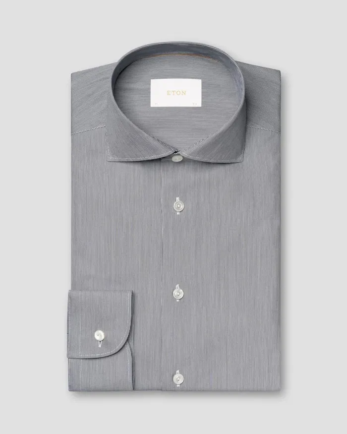 Men Striped Cotton Silk Shirt Blue Eton Casual Shirts Men Striped Cotton Silk Shirt Blue Eton Casual Shirts