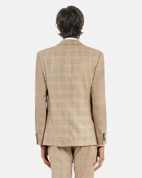 Men Suits The Kooples Beige Prince Of Wales Suit Jacket Beigebrown