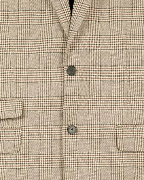 Men Suits The Kooples Beige Prince Of Wales Suit Jacket Beigebrown
