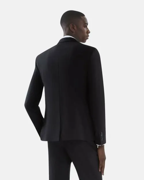 Men Suits The Kooples Black Wool Suit Jacket Tailored Fit Black