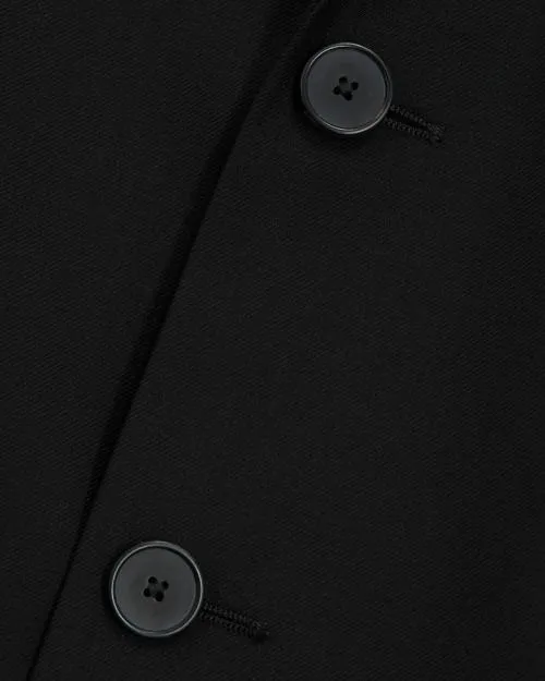Men Suits The Kooples Black Wool Suit Jacket Tailored Fit Black