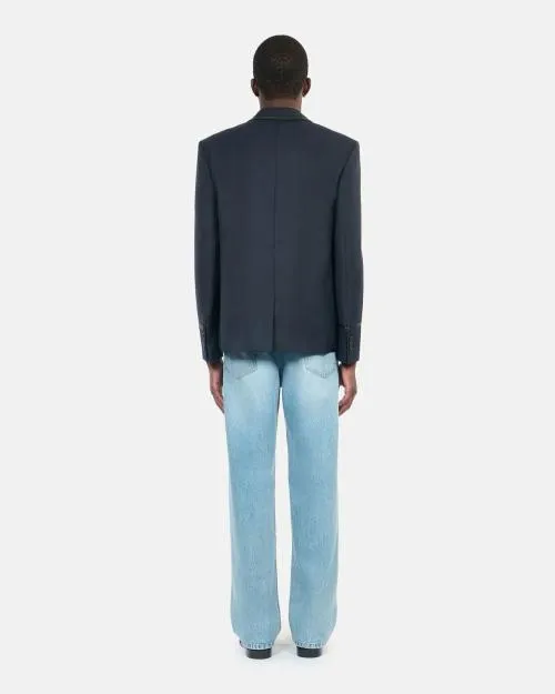 Men Suits The Kooples Navy Blue WoolBlend Jacket Dark Navy