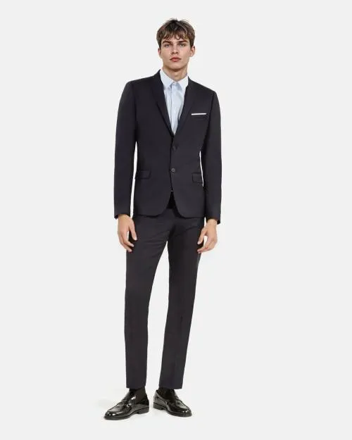Men Suits The Kooples Navy Blue Wool Fitted Suit Jacket Dark Navy