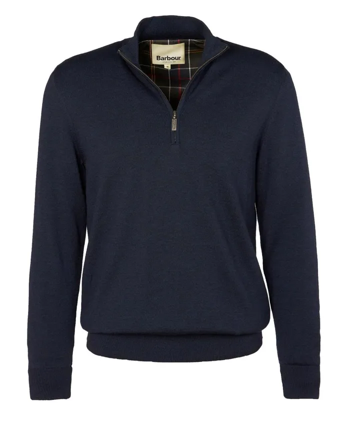 Men Sweaters Barbour Gamlan Half Zip Sweater Olive