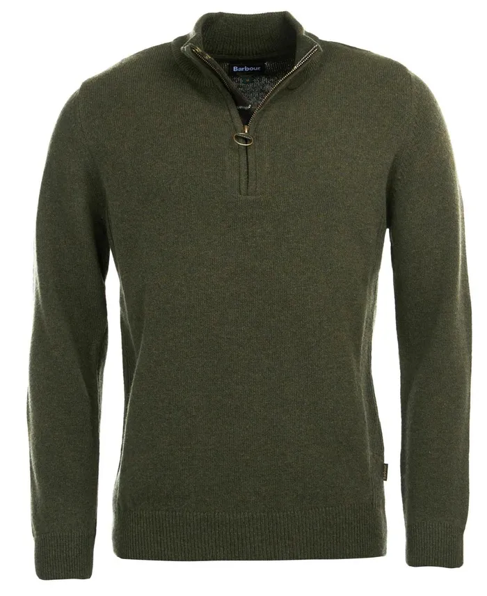 Men Sweaters Barbour Holden Half Zip Sweater Navy