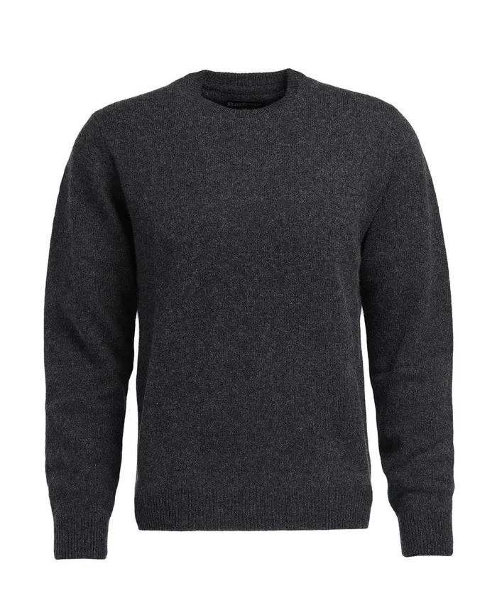 Men Sweaters Barbour Patch Crew Neck Sweater Willow Green Men Sweaters Barbour Patch Crew Neck Sweater Willow Green