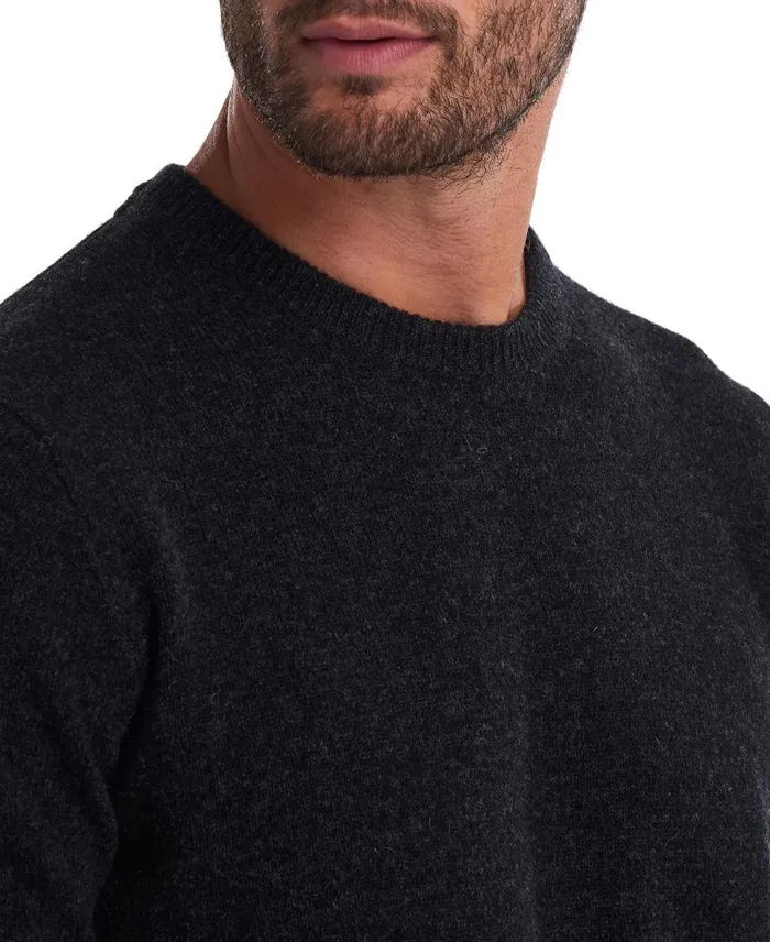 Men Sweaters Barbour Patch Crew Neck Sweater Willow Green Men Sweaters Barbour Patch Crew Neck Sweater Willow Green