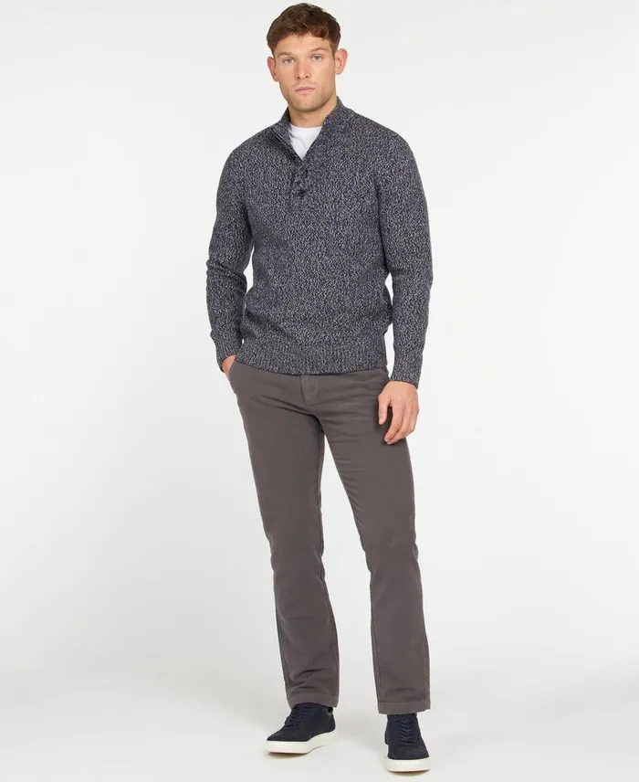 Men Sweaters Barbour Sid Half Zip Jumper Olive Marl Men Sweaters Barbour Sid Half Zip Jumper Olive Marl