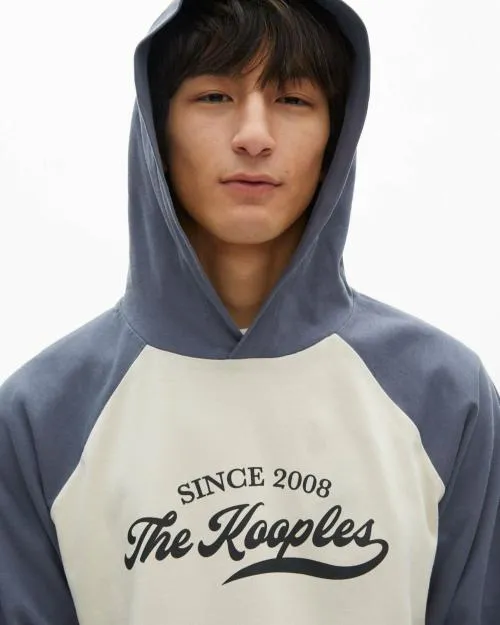 Men Tshirts The Kooples Beige Logo Long Sleeve TShirt Beige Grey