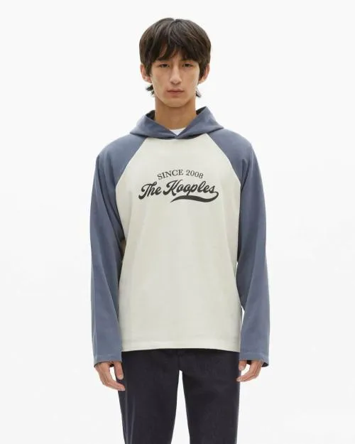 Men Tshirts The Kooples Beige Logo Long Sleeve TShirt Beige Grey