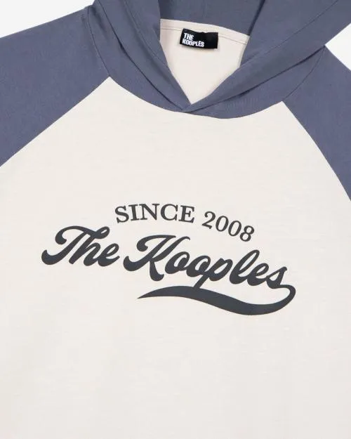 Men Tshirts The Kooples Beige Logo Long Sleeve TShirt Beige Grey