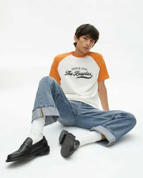 Men Tshirts The Kooples Ecru Screen Print TShirt Ecru
