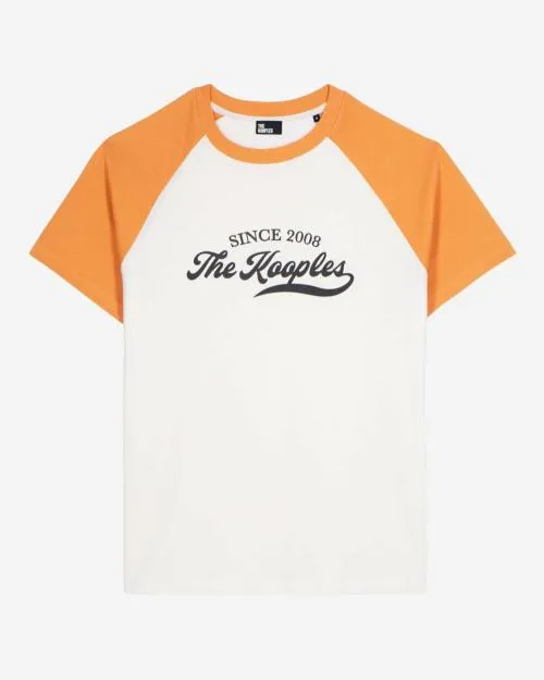 Men Tshirts The Kooples Ecru Screen Print TShirt Ecru