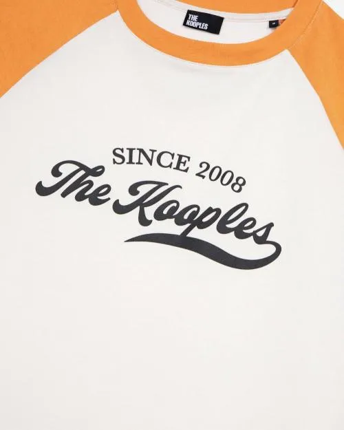 Men Tshirts The Kooples Ecru Screen Print TShirt Ecru