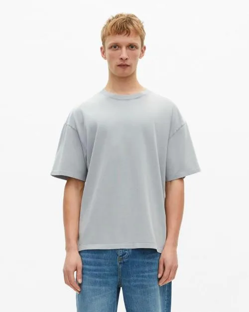 Men Tshirts The Kooples TShirt With Blue Screen Printing Blue Grey