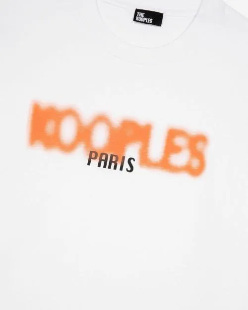 Men Tshirts The Kooples White Logo Screen Printed TShirt White