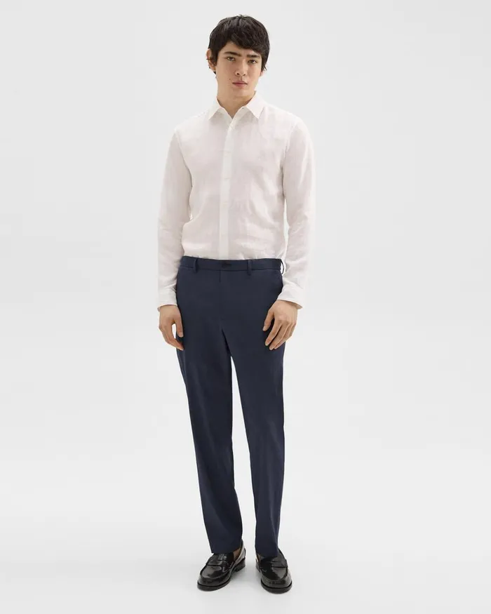 Men Theory Pants Curtis Drawstring Pant In Good Linen Space
