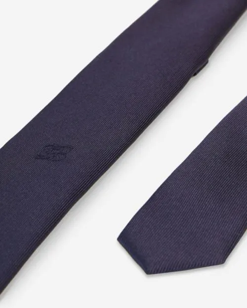 Men Ties and Bow Ties The Kooples Navy Blue Silk Tie Navy