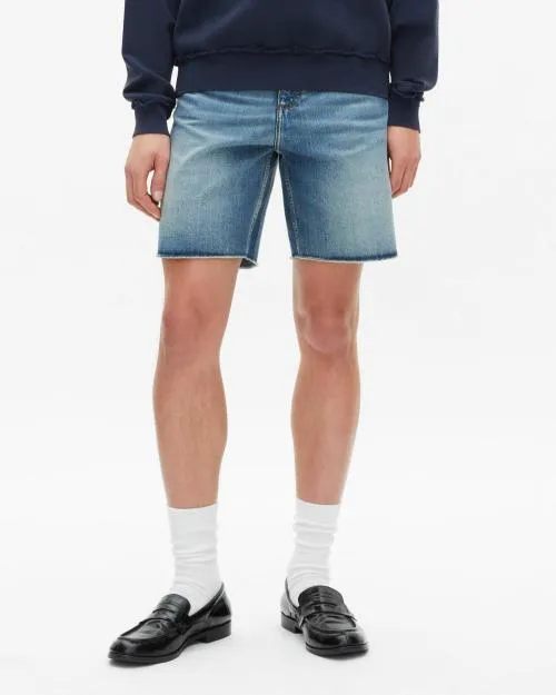 Men Trousers and Jeans The Kooples Blue Denim Bermuda Shorts Baby Blue
