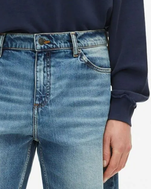 Men Trousers and Jeans The Kooples Blue Denim Bermuda Shorts Baby Blue