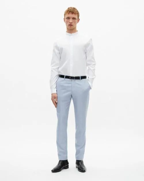 Men Trousers and Jeans The Kooples Light Blue Wool Suit Trousers Fitted Trousers Blue Men Trousers and Jeans The Kooples Light Blue Wool Suit Trousers Fitted Trousers Blue