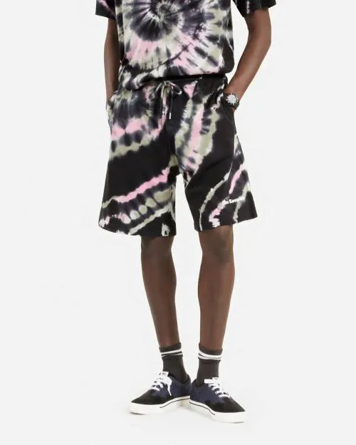 Men Trousers and Jeans The Kooples Tie Dye Print Shorts Ecru Green