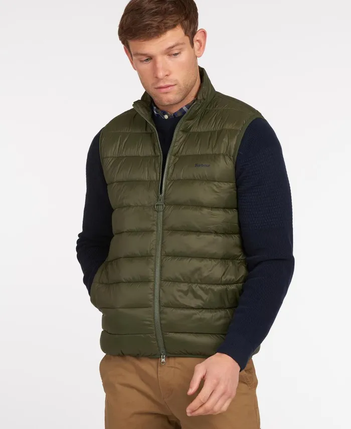 Men Vests Barbour Bretby Gilet Olive