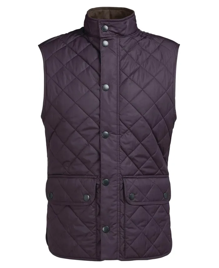 Men Vests Barbour Lowerdale Gilet Charcoal Men Vests Barbour Lowerdale Gilet Charcoal