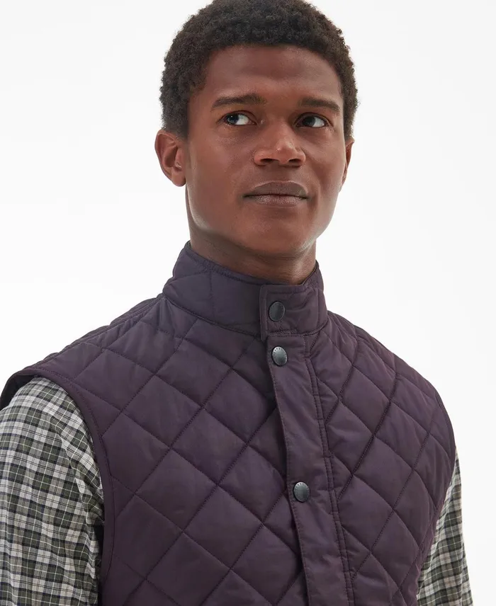 Men Vests Barbour Lowerdale Gilet Charcoal Men Vests Barbour Lowerdale Gilet Charcoal